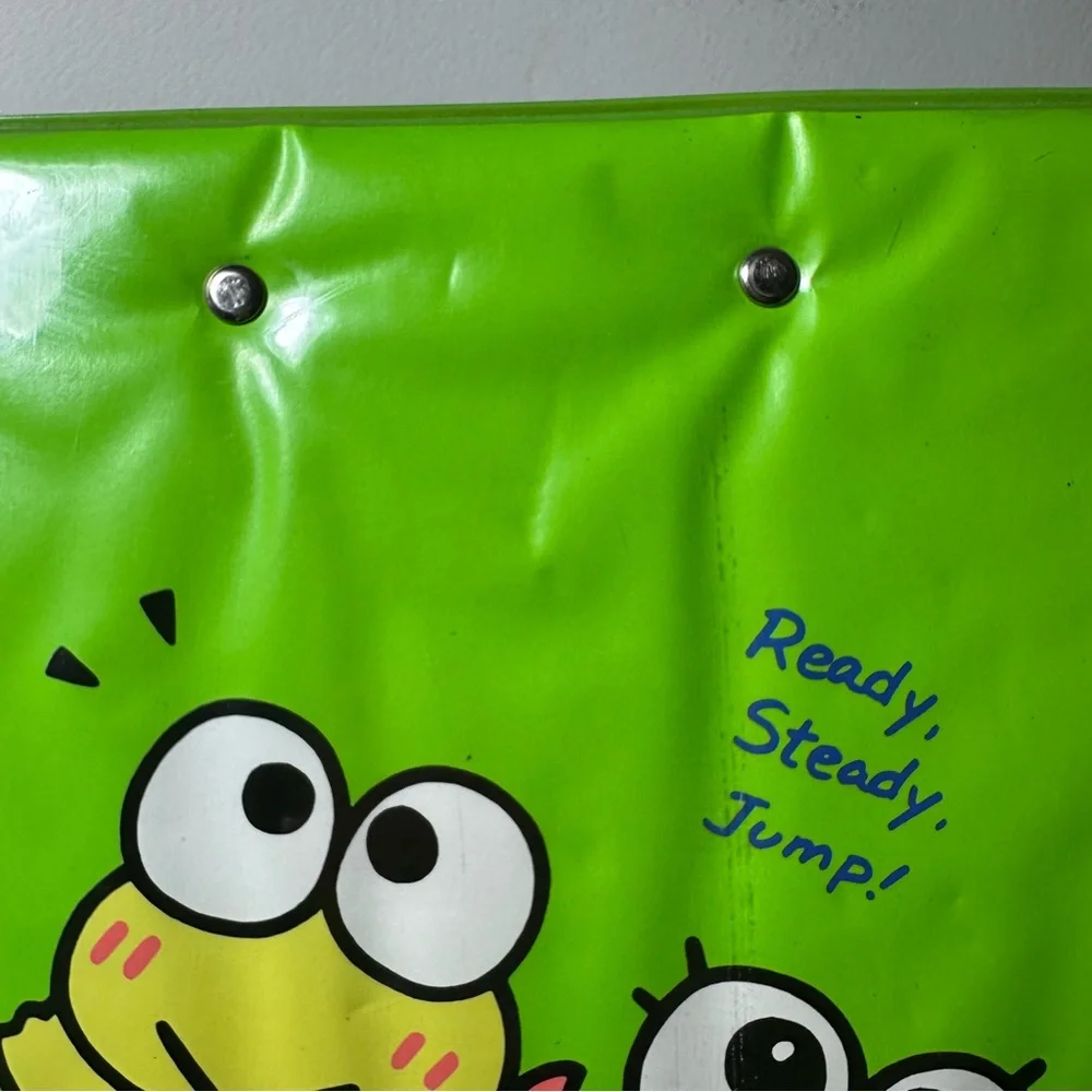 Vintage Sanrio Keroppi Keroleen Notebook Binder 1993 Green Frog Hello Kitty 90s